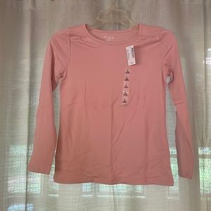 Long sleeve knit top, 100% cotton